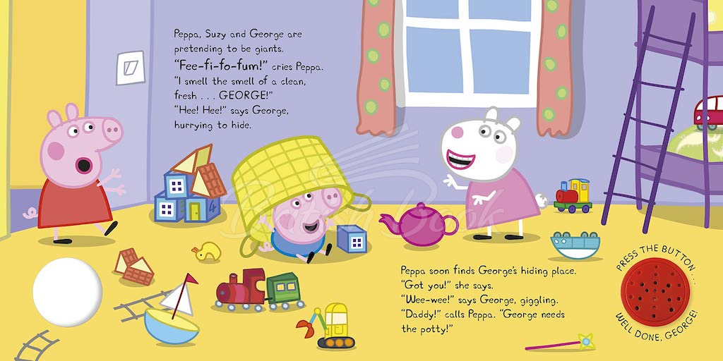 Книга Peppa Pig: George's Potty (A Noisy Sound Book) зображення 2