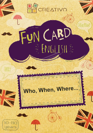 Картки Fun Card English: Who, When, Where... зображення