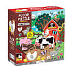 Farm Friends 25 Piece Floor Puzzle with Shaped Pieces