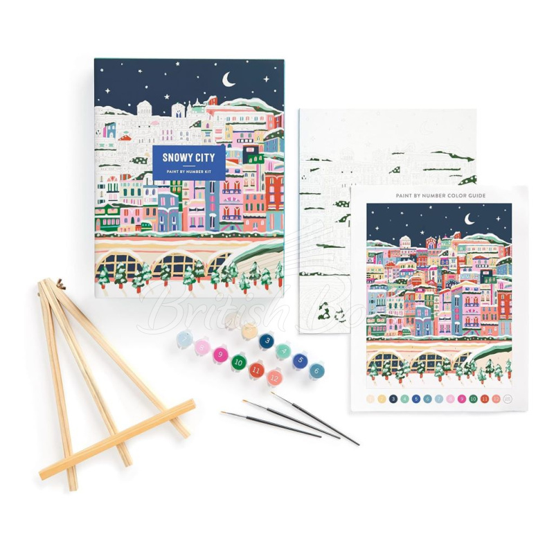Набор для творчества Snowy City Paint by Number Kit изображение