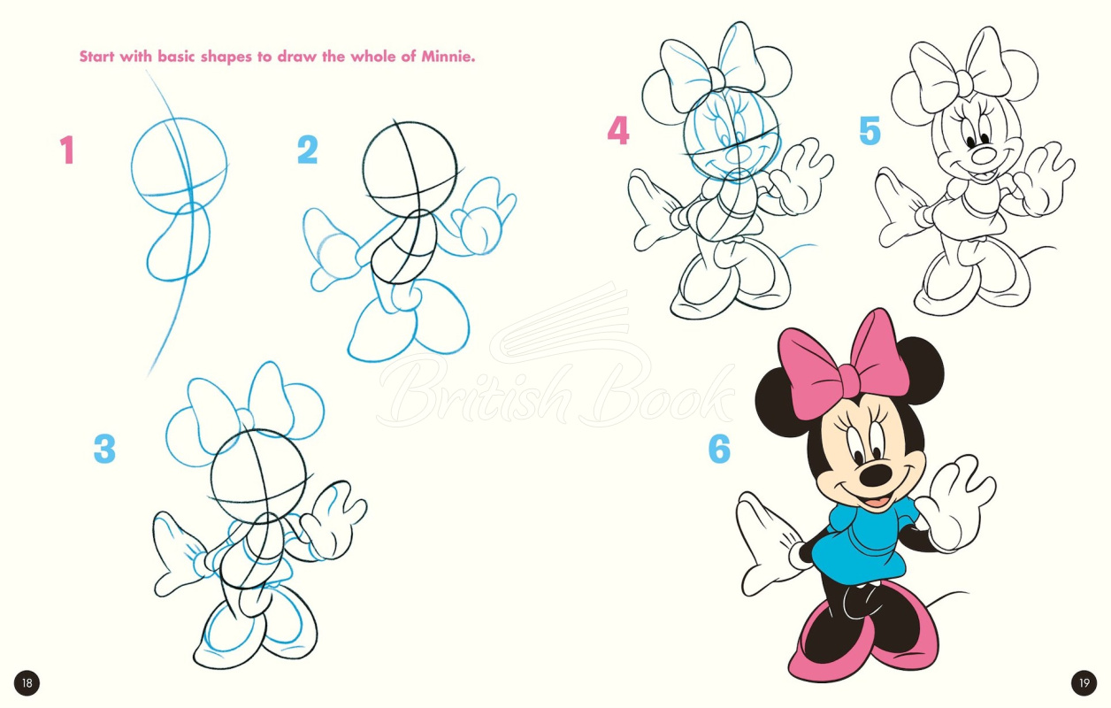 Книга Disney: How to Draw Favourite Characters зображення 2