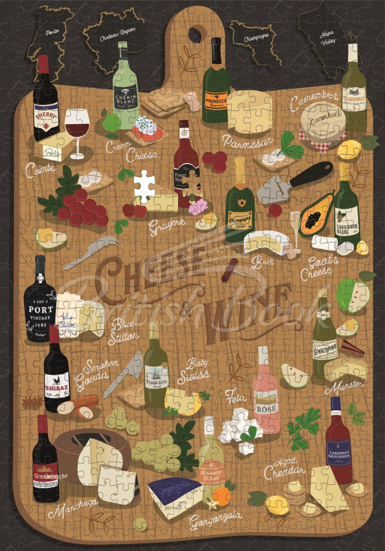 Пазл Cheese & Wine 500 Piece Jigsaw Puzzle зображення 2