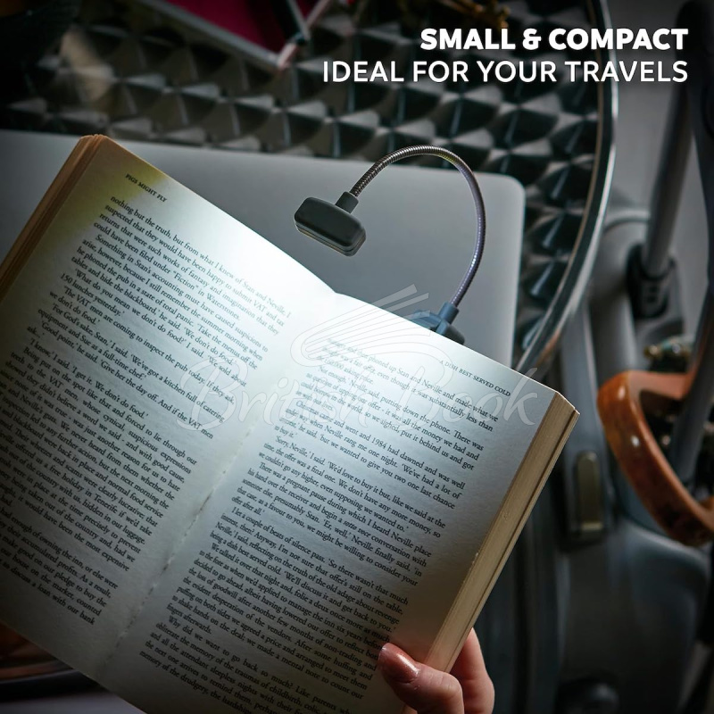 Ліхтарик для книжок The Really Compact Travel Book Light Grey зображення 1