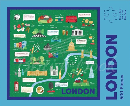 Пазл London Map 500-Piece Puzzle изображение