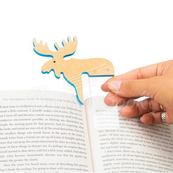 Закладка Woodland Bookmark Moose зображення 2