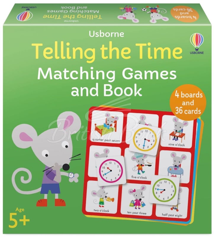 Настільна гра Telling the Time Matching Games and Book зображення