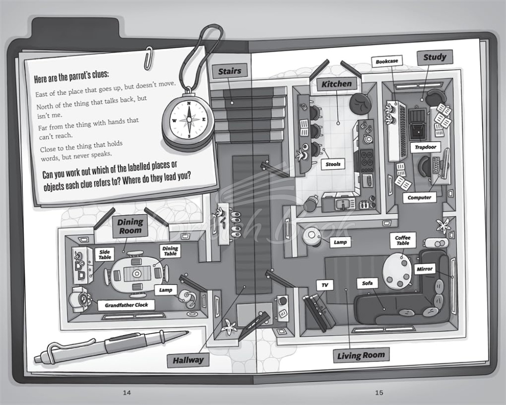 Книга Detectograms: The Parrot Who Knew Too Much: Over 45 Mystery Puzzles for Kids to Crack зображення 4
