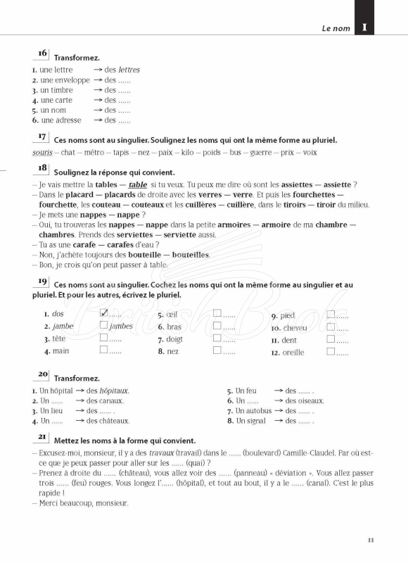 Книга Les 500 Exercices de Grammaire A1 изображение 8
