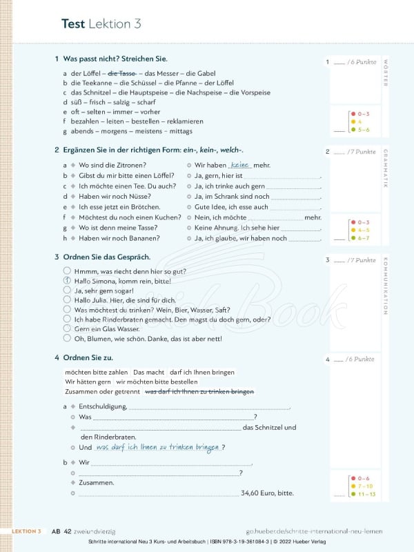 Учебник и рабочая тетрадь Schritte international Neu 3 Kurs- und Arbeitsbuch mit Audios online изображение 21
