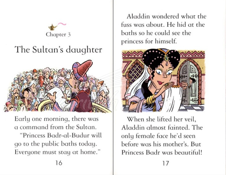 Книга Usborne Young Reading Level 1 Aladdin and his Magical Lamp зображення 3