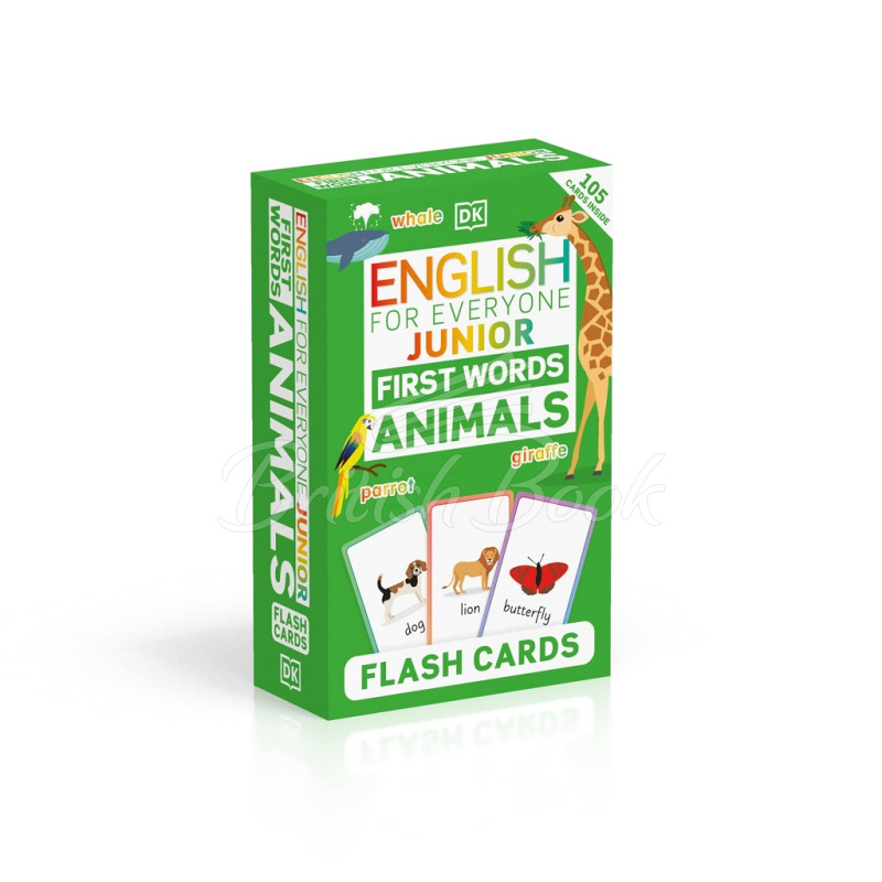Карточки English for Everyone Junior: First Words Animals Flash Cards изображение 2