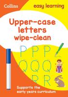 Collins Easy Learning Preschool: Upper Case Letters Wipe-Clean Activity Book (Ages 3-5)