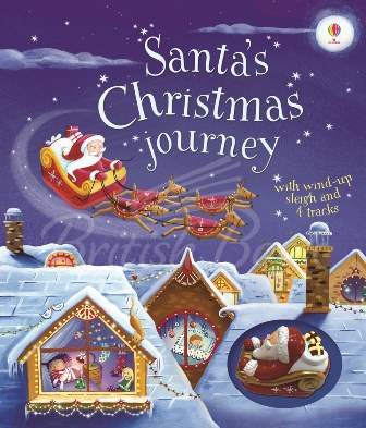 Книга Santa's Christmas Journey with Wind-up Sleigh зображення