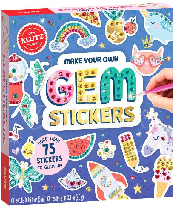 Набор для творчества Make Your Own Gem Stickers изображение 1