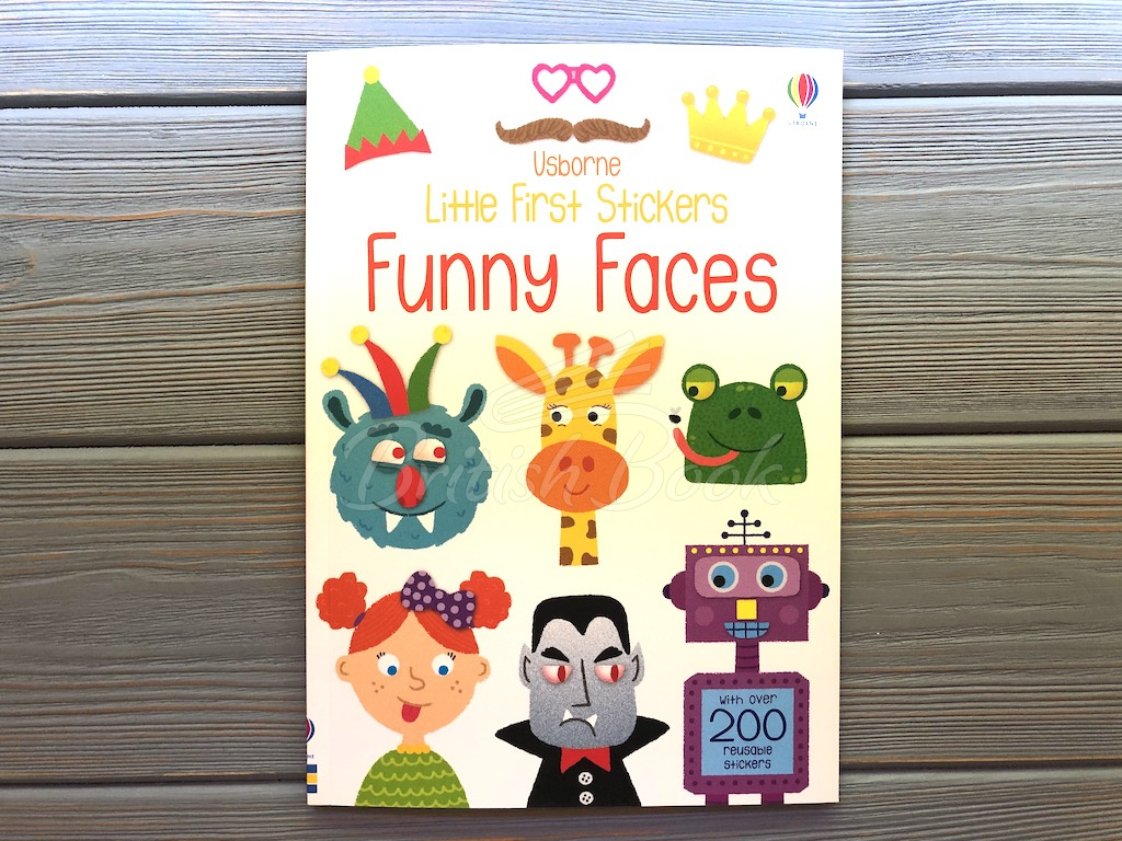Книга Little First Stickers: Funny Faces зображення 1