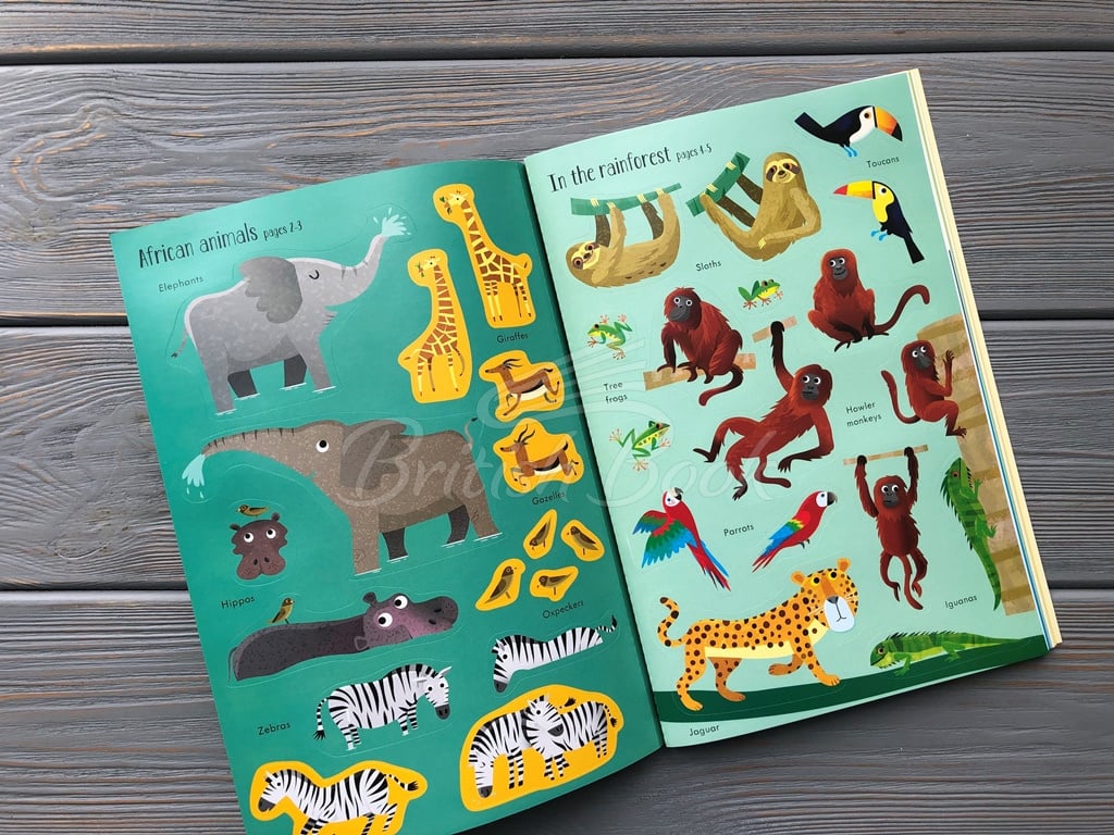 Книга Little First Stickers: Animals зображення 6