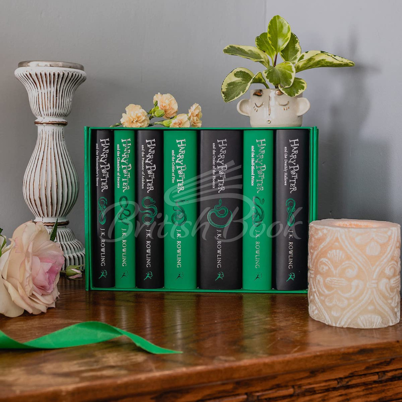 Набір книжок Harry Potter House Editions Slytherin Hardback Box Set зображення 1