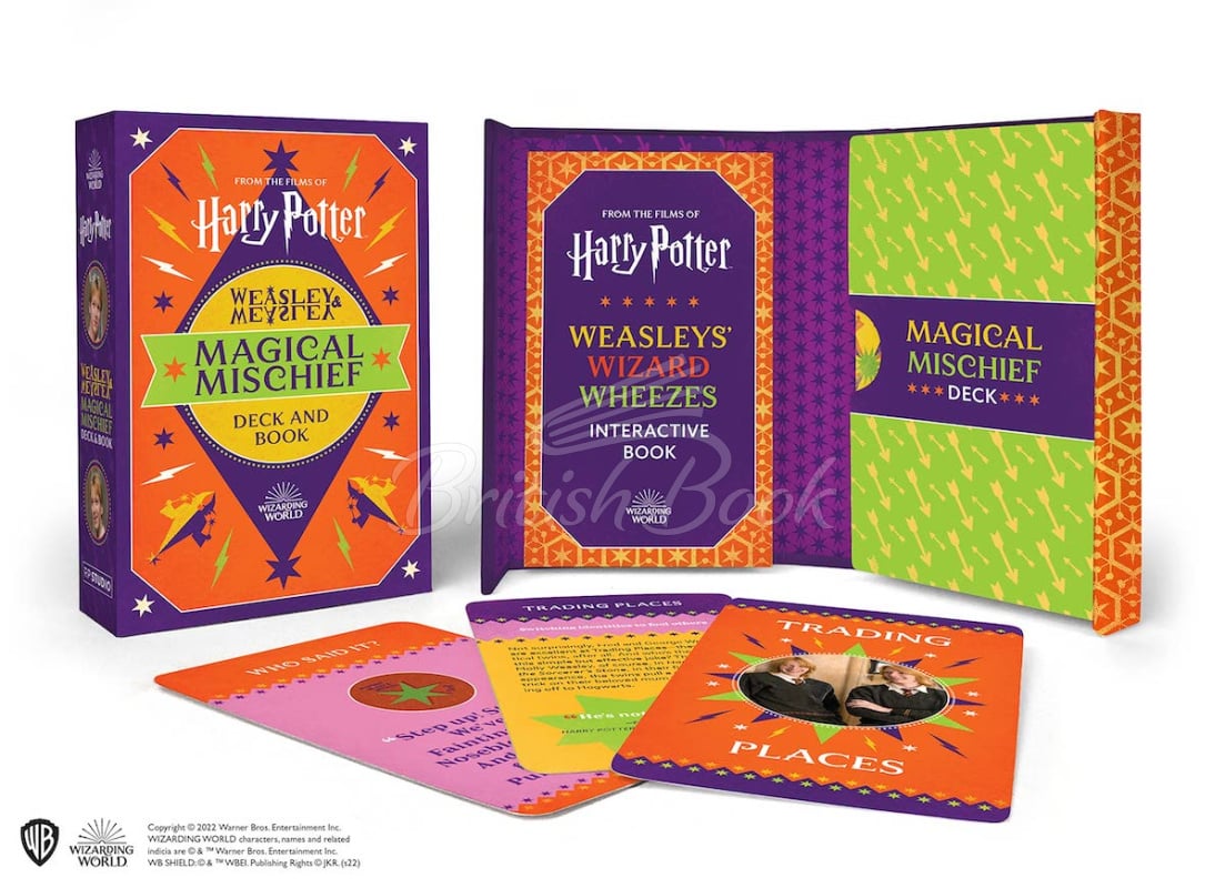 Картки Harry Potter: Weasley and Weasley Magical Mischief Deck and Book зображення 1