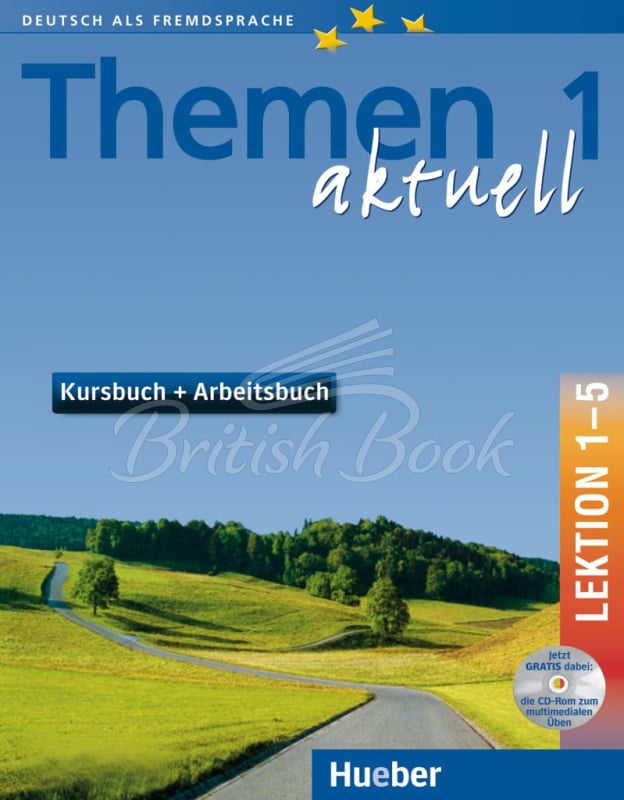 Підручник і робочий зошит Themen aktuell 1 Kursbuch + Arbeitsbuch mit integrierter Audio-CD und CD-ROM, Lektion 1–5 зображення