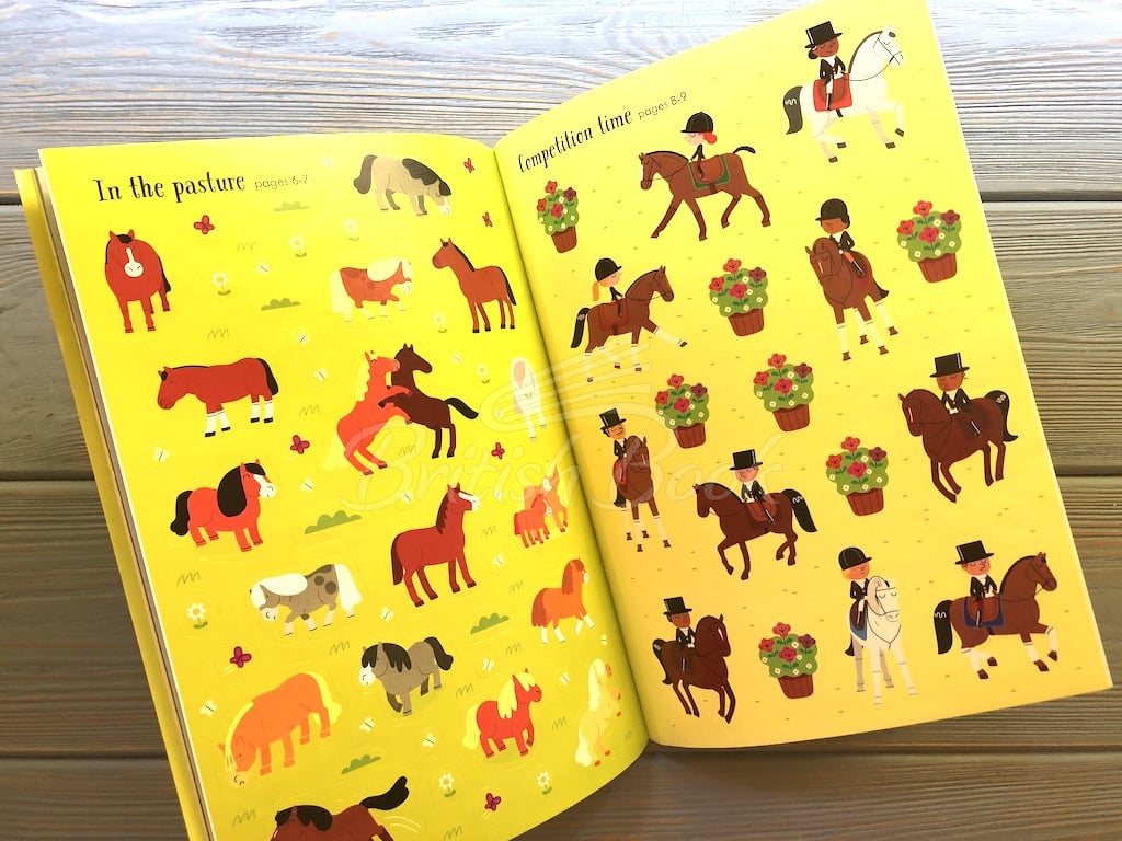 Книга Little First Stickers: Horses and Ponies зображення 3