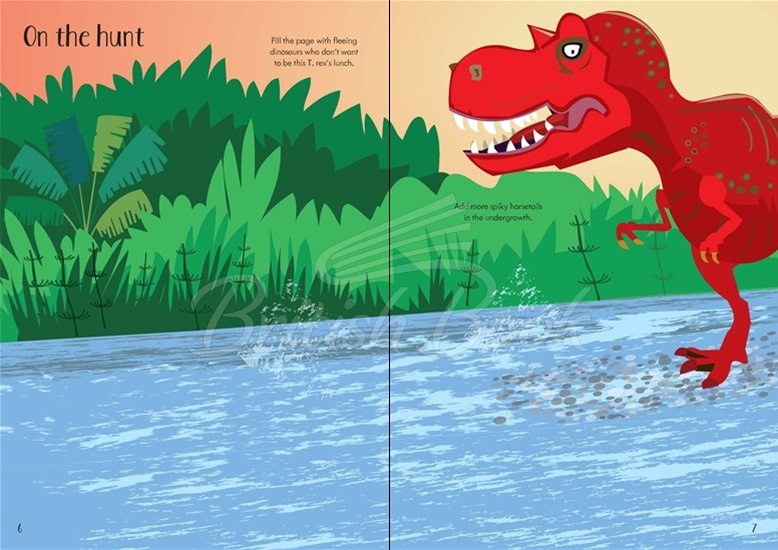 Книга Little First Stickers: Dinosaurs зображення 2