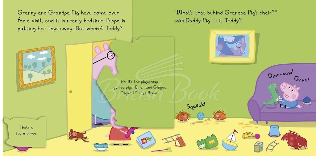 Книга Peppa Pig: Find Teddy Before Bedtime (A Lift-the-Flap Book) изображение 4