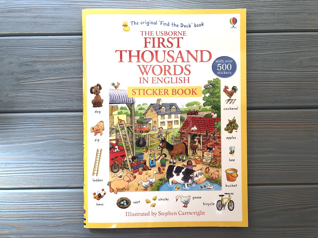 Книга First Thousand Words in English Sticker Book зображення 1