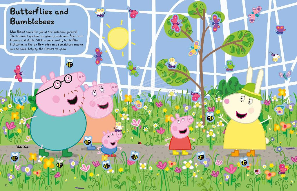 Книга Peppa Pig: Peppa Loves Animals Sticker Book изображение 1