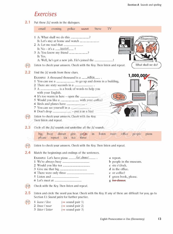 Книга English Pronunciation in Use Elementary with answers and Downloadable Audio зображення 6