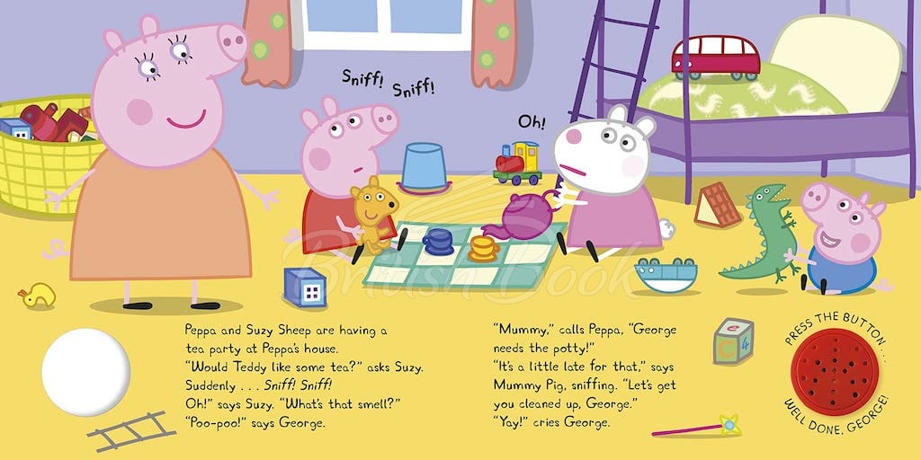 Книга Peppa Pig: George's Potty (A Noisy Sound Book) зображення 1