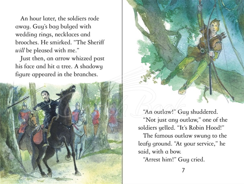 Книга Usborne Young Reading Level 2 Adventures of Robin Hood зображення 1