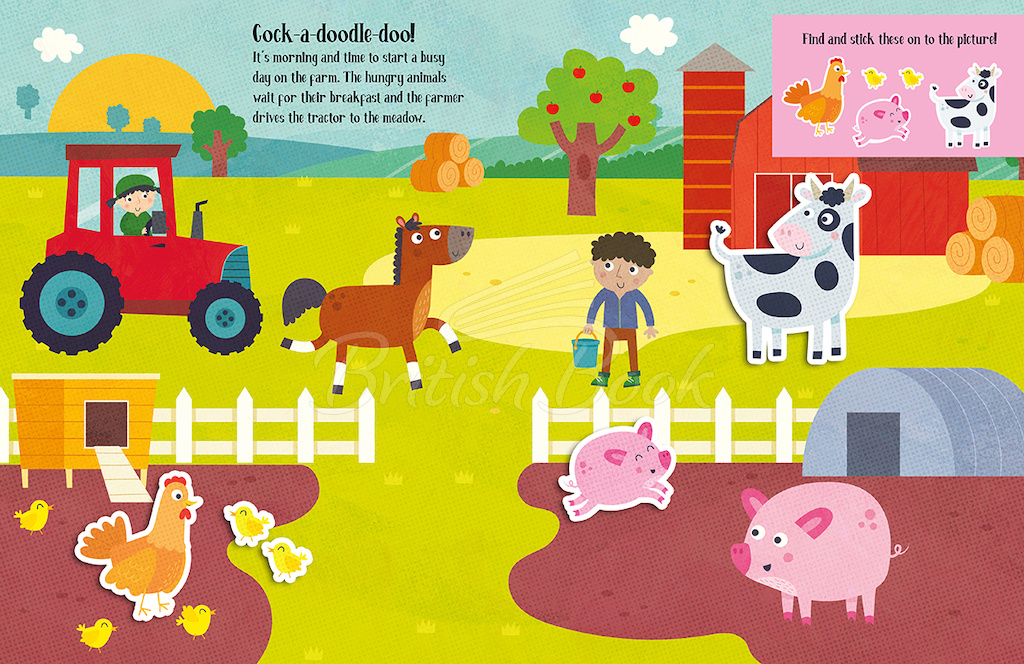 Книга Felt Stickers: Farm Play Scene Book зображення 1
