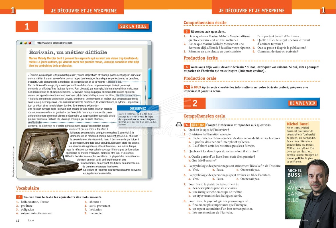 Підручник і робочий зошит Génération B2 Livre plus Cahier avec CD audio et DVD зображення 3