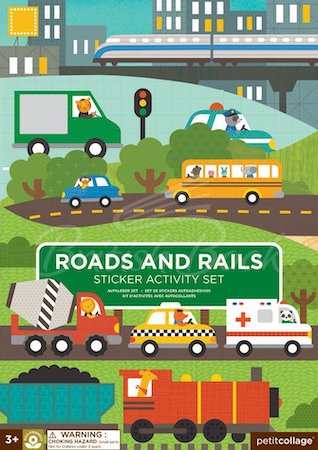 Книга Roads and Rails Sticker Activity Set зображення