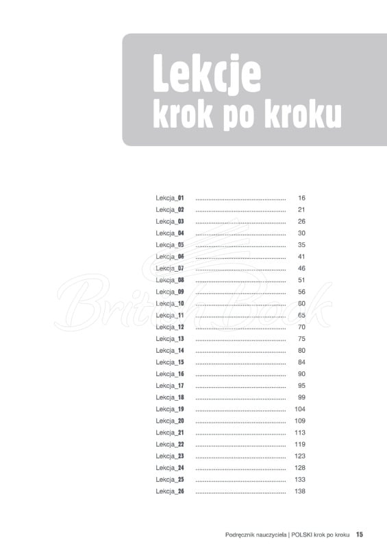 Книга для учителя Polski krok po kroku 1 Podręcznik nauczyciela изображение 14