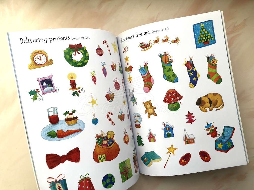 Книга Santa Sticker and Colouring Book зображення 2