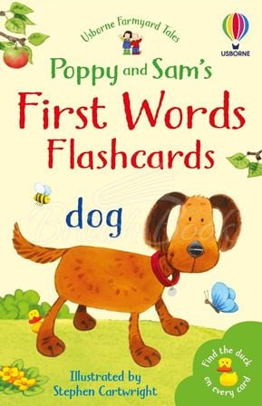Картки Usborne Farmyard Tales: Poppy and Sam's First Words Flashcards зображення