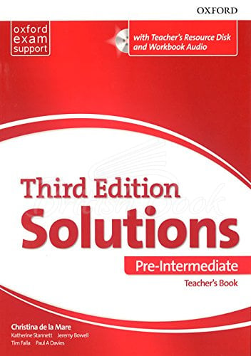 Книга для вчителя Solutions Third Edition Pre-Intermediate Teacher's Book with Teacher's Resource Disc and Workbook Audio зображення