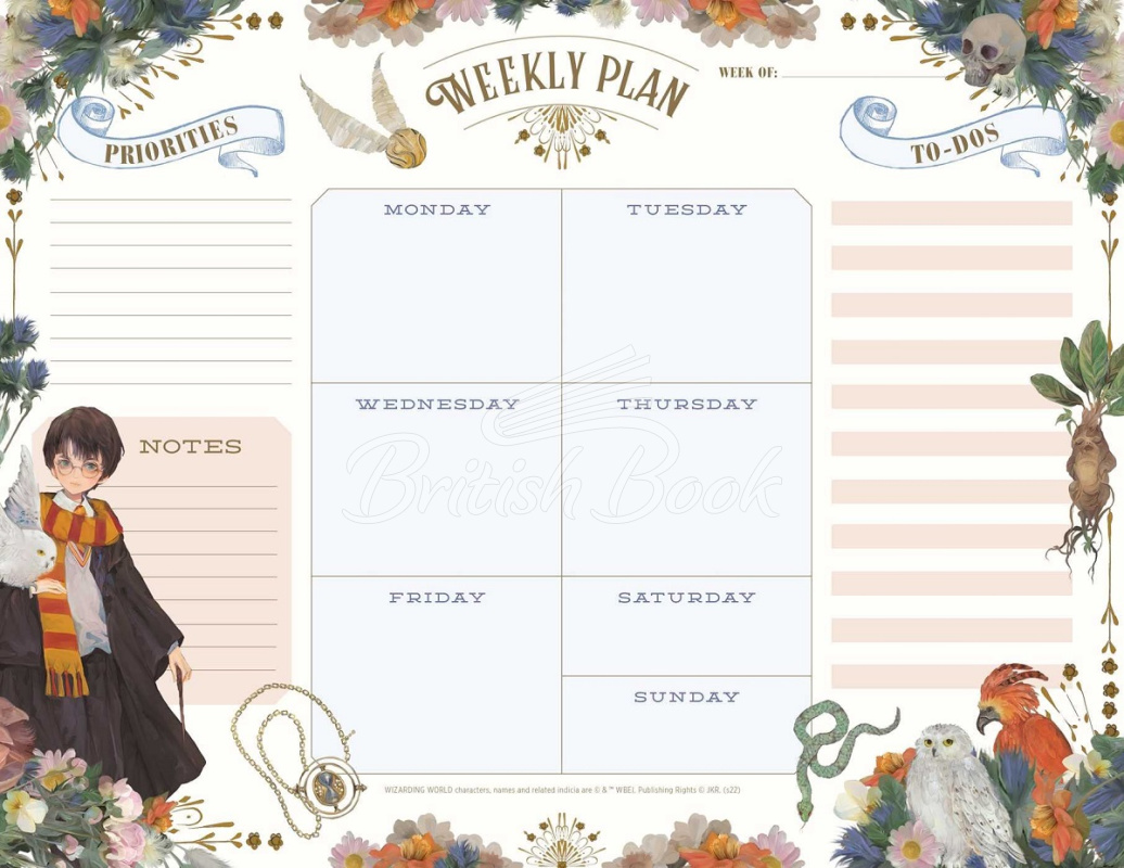 Планер Harry Potter: Anime Weekly Planner Notepad зображення