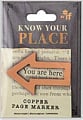 Know Your Place Bookmark Copper