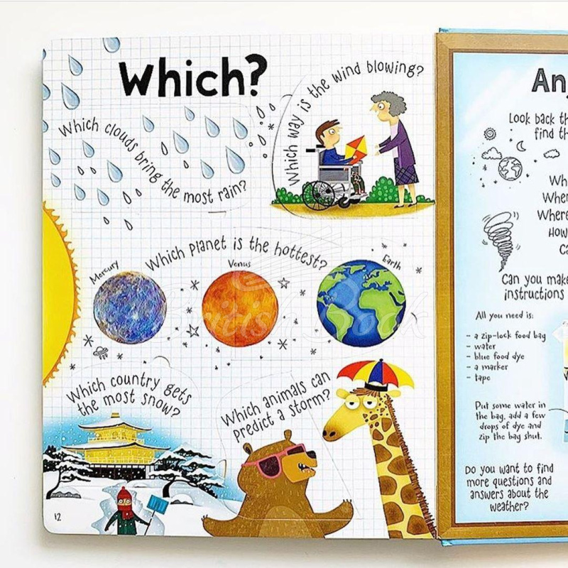 Книга Lift-the-Flap Questions and Answers about Weather зображення 5