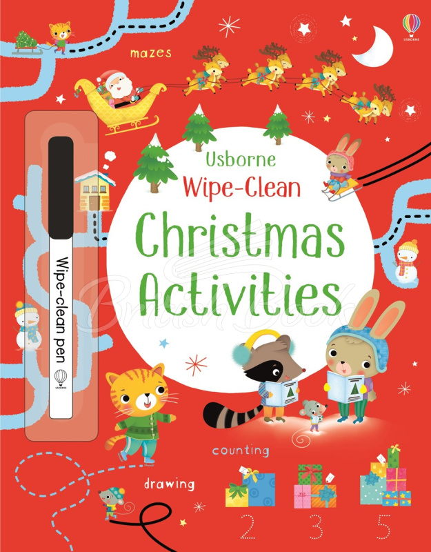 Книга Wipe-Clean Christmas Activities зображення