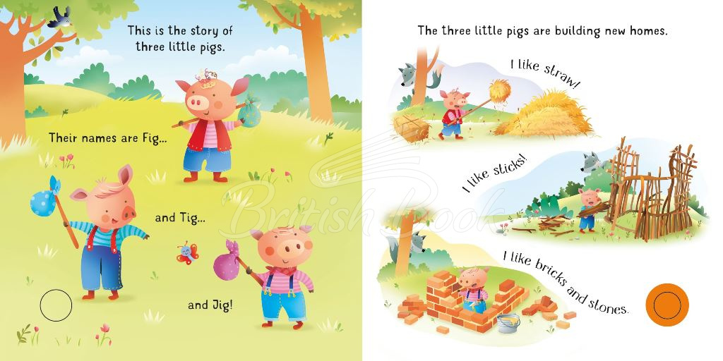 Книга Listen and Read Story Books: The Three Little Pigs зображення 3
