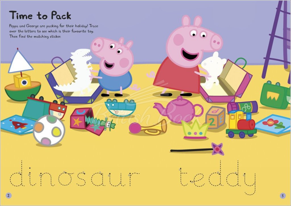 Книга Peppa Pig: Happy Holiday Sticker Activity Book зображення 2