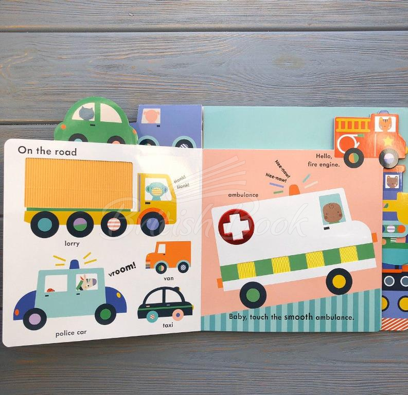 Книга Baby Touch: Vehicles Tab Book (A Touch-and-Feel Playbook) зображення 4