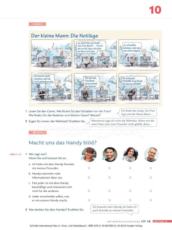 Підручник і робочий зошит Schritte international Neu 4 Kurs- und Arbeitsbuch mit Audio-CD zum Arbeitsbuch зображення 28