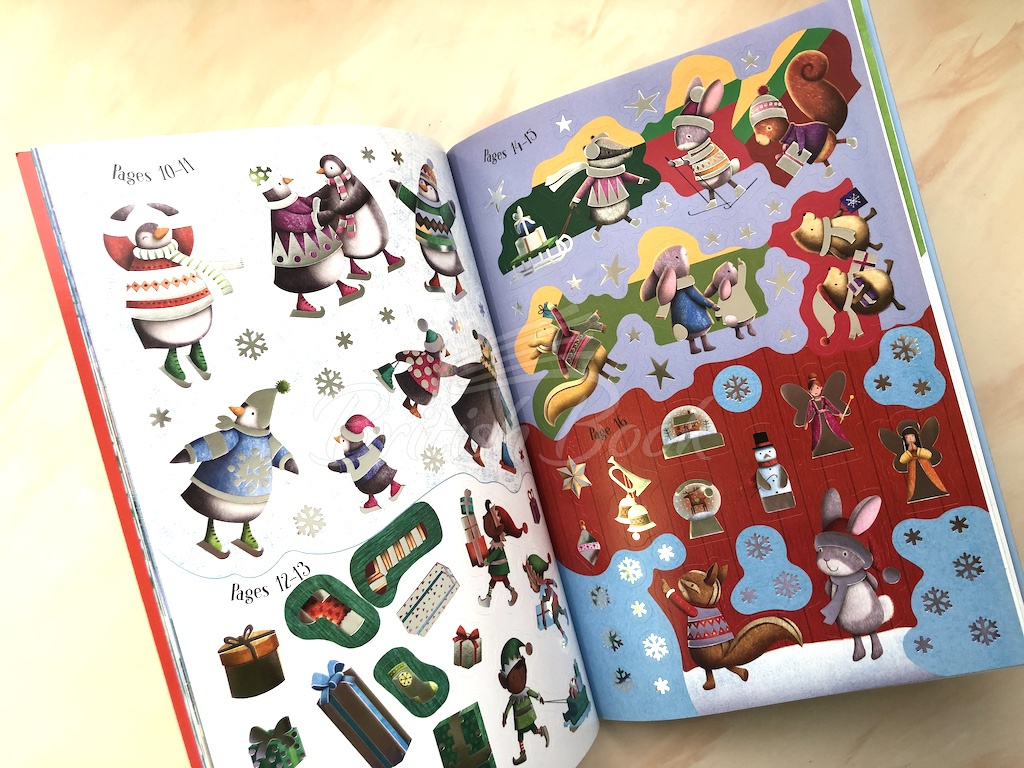 Книга Little Sparkly Christmas Sticker Book зображення 2