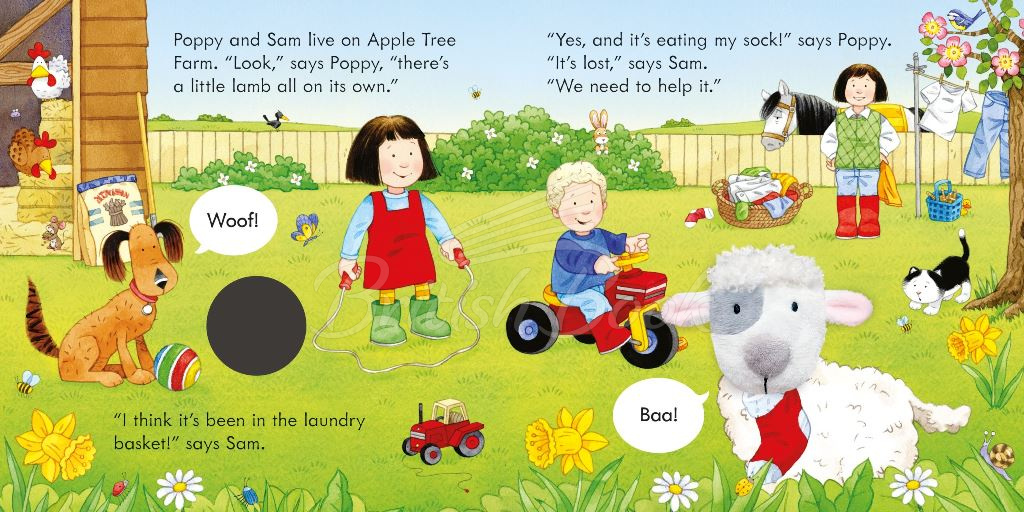 Книга Usborne Farmyard Tales: Poppy and Sam and the Lamb Finger Puppet Book зображення 3