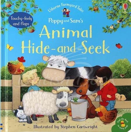 Книга Usborne Touchy-Feely Farmyard Tales: Animal Hide-and-Seek зображення