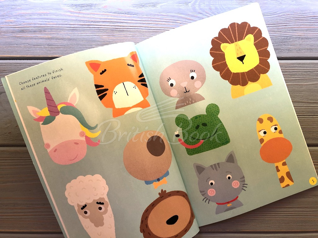 Книга Little First Stickers: Funny Faces зображення 3